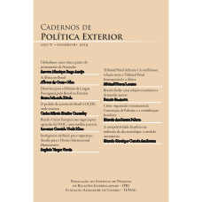 Cadernos de Política Exterior - Ano 5 • Número 8 • 2019
