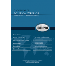 Cadernos de Política Exterior - Ano 1 - Número 2 - Segundo Semestre 2015